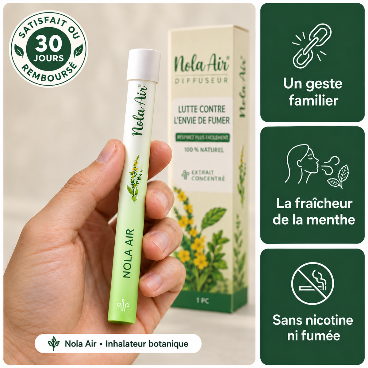 Nola Air™ : l’inhalateur à la molène pour votre confort respiratoire NolaAir