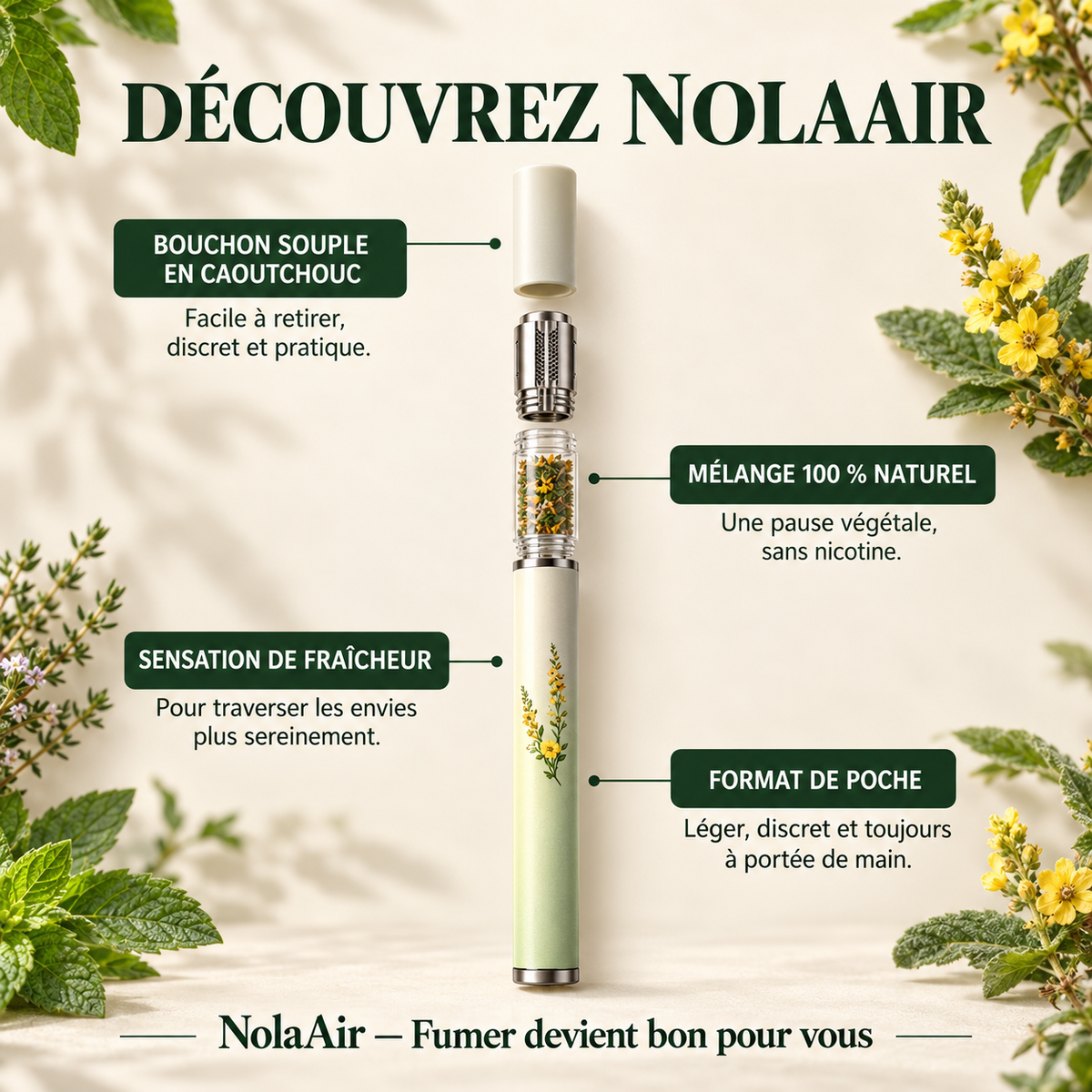 Nola Air™ · Mettez fin à votre dépendance, en douceur Nolarop