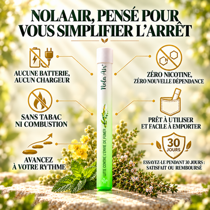 Nola Air™ — Gardez le geste. Devenez enfin non-fumeur. Nolarop